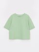 Crew Neck Basic Short Sleeve Girls T-Shirt
