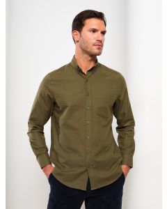 Regular Fit Long Sleeve Oxford Men's Shirt