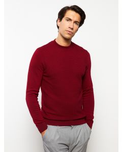 Turtle Neck Long Sleeve Men's Tricot Sweater