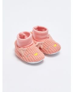 3D Applique Detailed Baby Girl Pre-Toddler House Shoes