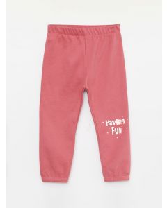 Elastic Waist Printed Baby Girl Sweatpants