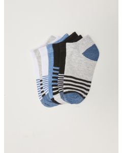 Striped Boy's Booties Socks 7 Pack