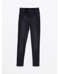 Elastic Waist Girl Denim Trousers