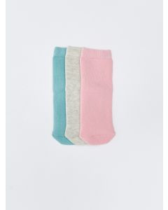 Basic Baby Girl Towel Socket Socks 3-Pack