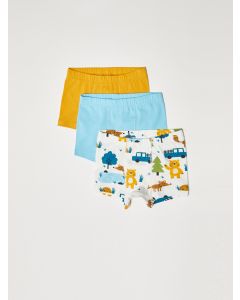 Elastic Waist Baby Boy Boxer 3-Pack