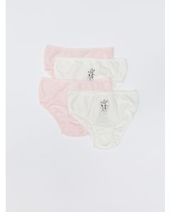 Printed Cotton Baby Girl Panties 4 Pcs