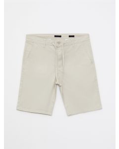 Slim Fit Gabardine Men's Shorts