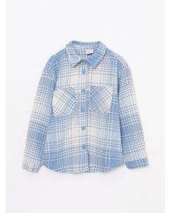 Plaid Long Sleeve Girl Shirt