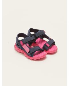 Color Block Band Detailed Girls' Sandals