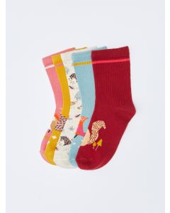 Patterned Girl Socket Socks 5-Pack