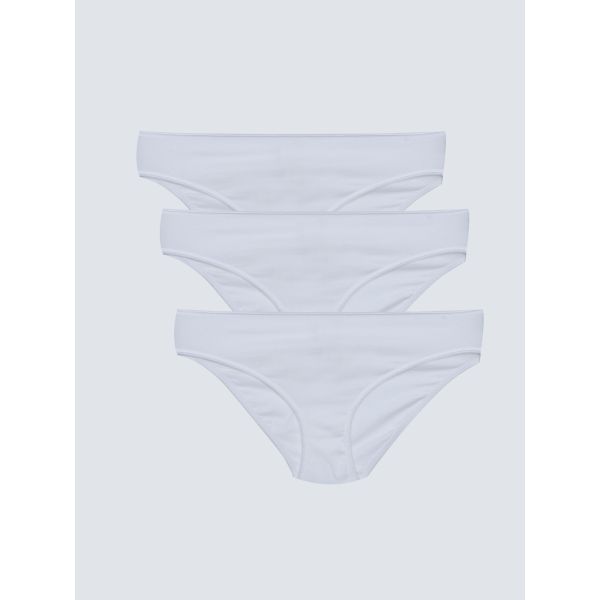 Women's Plain Bikini Panties 3-Pack