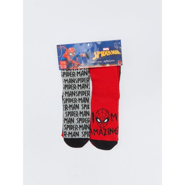 Spiderman Patterned Boys Socks 3 Pack