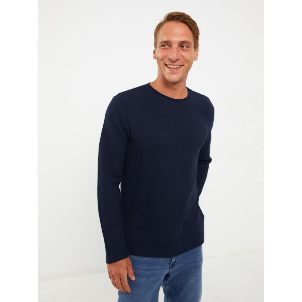 Crew Neck Long Sleeve Men's Sweatshirt