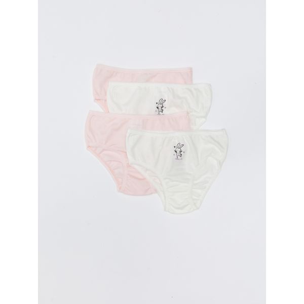 Printed Cotton Baby Girl Panties 4 Pcs