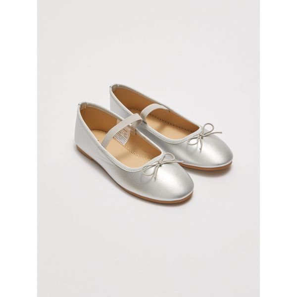 Bow Detailed Elastic Girl Baby Flats