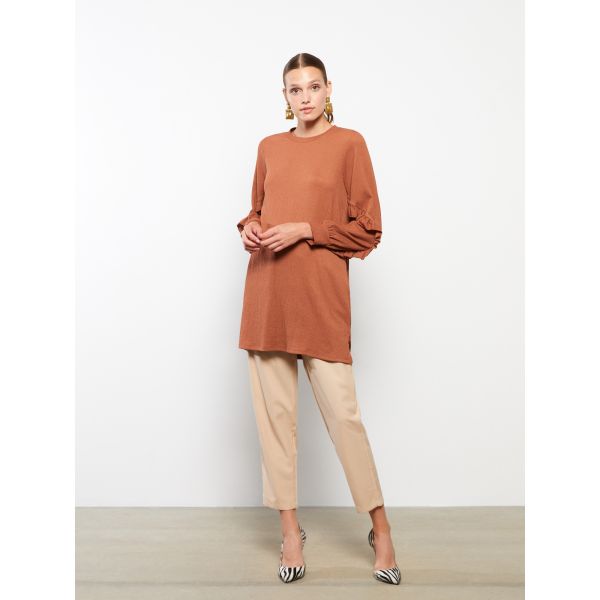 Crew Neck Regular Long Sleeve Women's Tunic