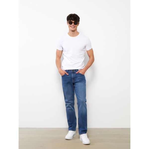 Crew Neck Short Sleeve Basic Combed Cotton Men's T-shirt