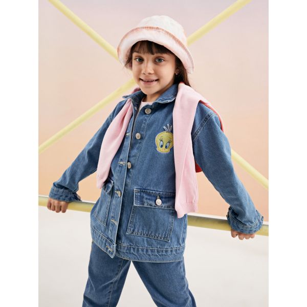 School Favorite Tweety Licensed Jean Jacket