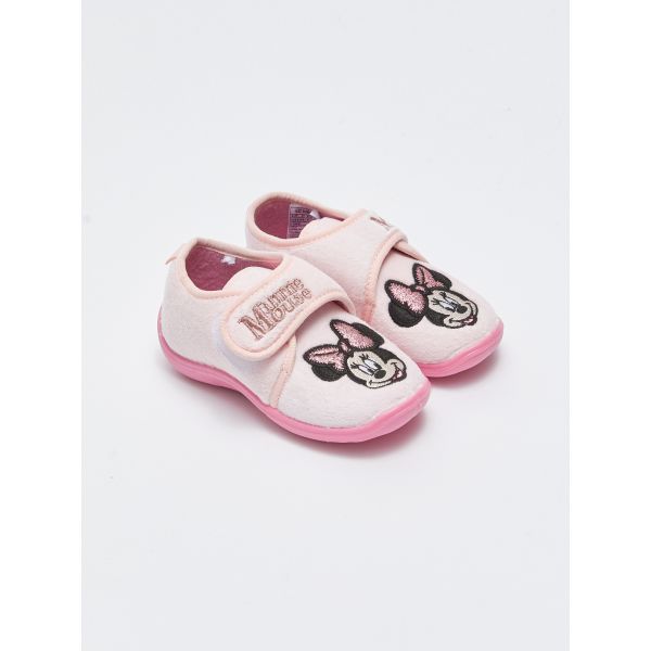 Minnie Mouse Licensed Velcro Closure Baby Girl Panduf