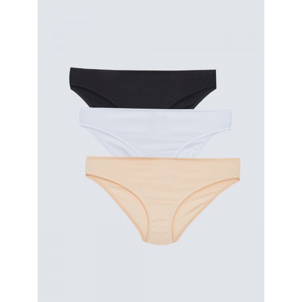 Plain Bikini Briefs 3 Pack