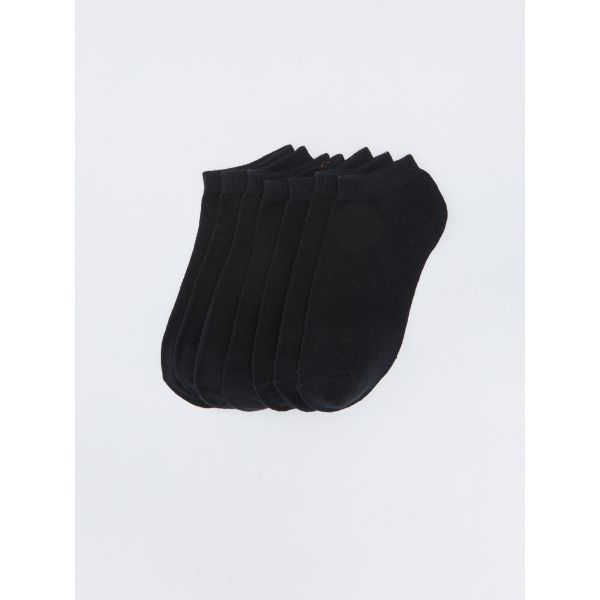 Plain Women's Booties Socks 7 Pack