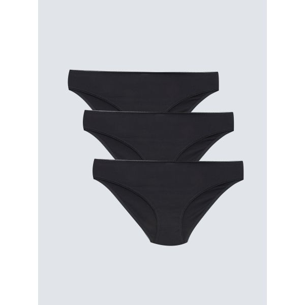 Plain Bikini Briefs 3 Pack