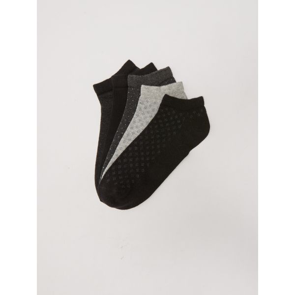 مجموعة مكونة من 5 جوارب رجالي قصيرة منقوشة