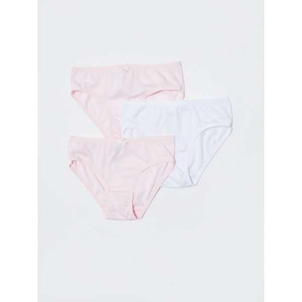 Basic Cotton Girls' Panties 3 Pcs