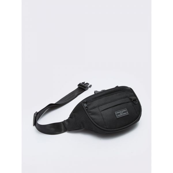 Label Detailed Men's Waist Bag